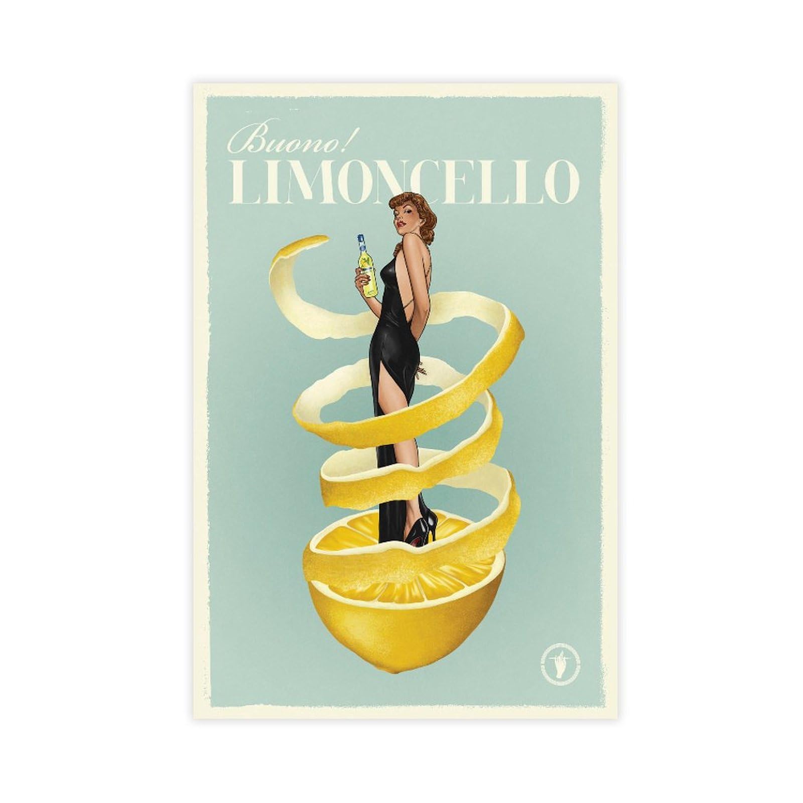 DESHVA BUONO! Limoncello - Lemon, Retro Poster Canvas Poster Bedroom Decor Sports Landscape Office Room Decor Gift Unframe-style 20x30inch(50x75cm)