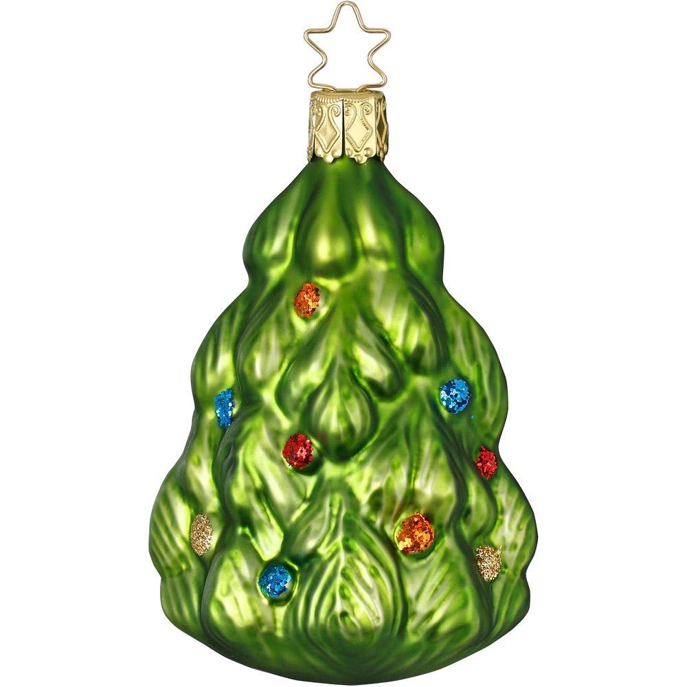 Décoration sapin de Noël vert Inge-Glas pour ambiance chaleureuse
