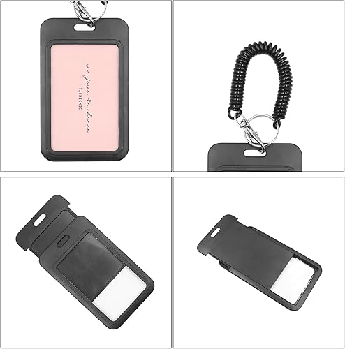 Miniatura 6 de JUMISEE Transparente acrílico Kpop Photocard titular negro tarjeta de crédito tarjeta protectora caso exhibición foto titular bolsa colgante