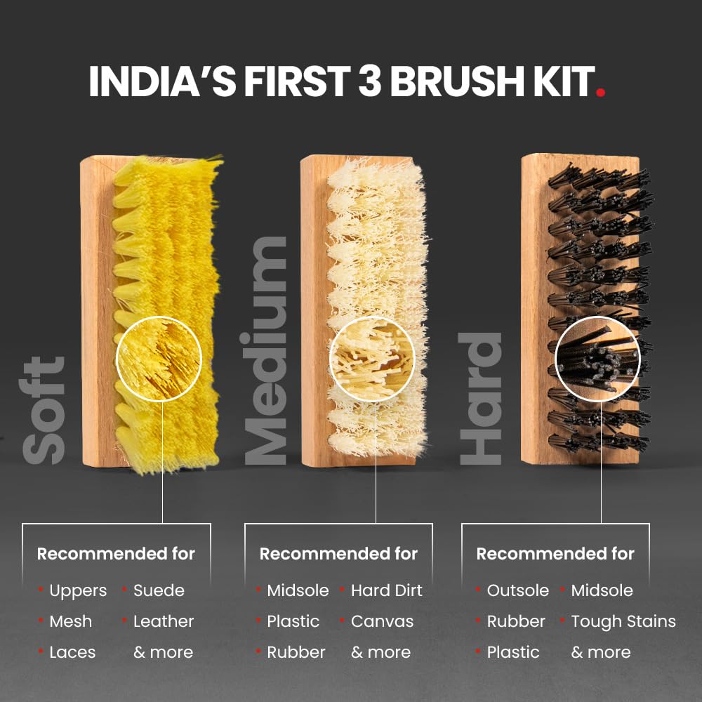 SHOEGR Sneaker Cleaner Kit | Ultimate Kit for Sneakers, Suede, Nubuck, Canvas, Knit & Trainers | Shoe Cleaning Kit with Premium Shoe Cleaning Solution, Deep Clean Shoe Brush & Microfiber Towel 1