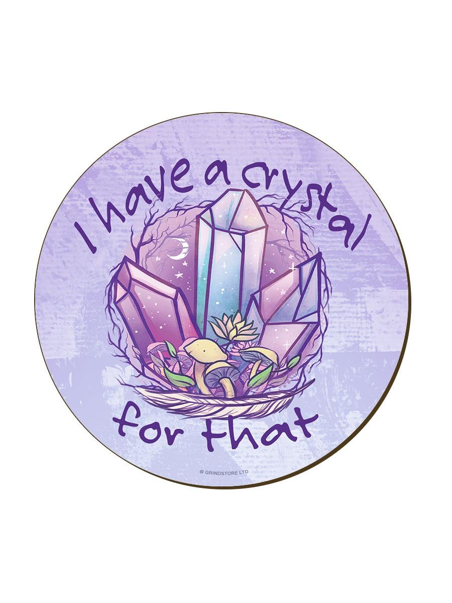 Grindstore Originals Lilac I Have A Crystal For That Coaster 9.2X9.2cm