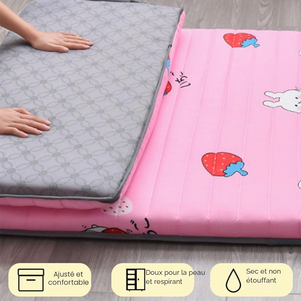 XDone Matelas de sol simple épais de 5 cm, matelas futon doux - Tatami japonais portable - Matelas de lit pliable - pour maison, camping, canapé (gris, 90 x 190 cm)