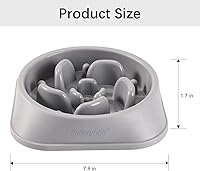 Vista 3 de MateeyLife Cuencos de Alimentación Lenta para Perros 2 Unidades, Cuencos Rompecabezas Anti-Asfixia para Comida de Perro, Alimentación Interactiva