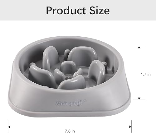 Miniatura 3 de MateeyLife Cuencos de Alimentación Lenta para Perros 2 Unidades, Cuencos Rompecabezas Anti-Asfixia para Comida de Perro, Alimentación Interactiva