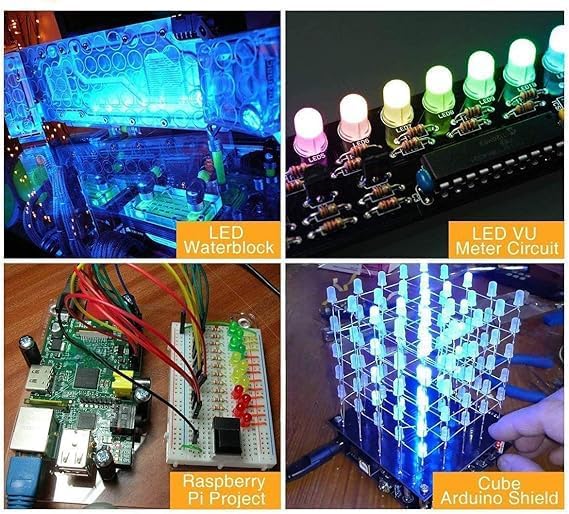 Miniatura 6 de Gikfun Kit surtido de luces LED de 0.197 in para Arduino (paquete de 100 piezas) EK8437
