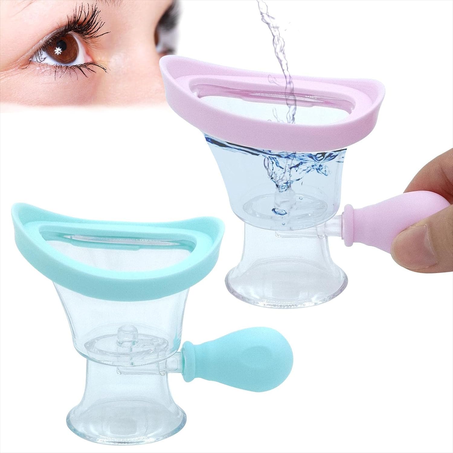 Eye Wash Cups,Eye Wash Bath Kit Silicon Manual Air Pressure