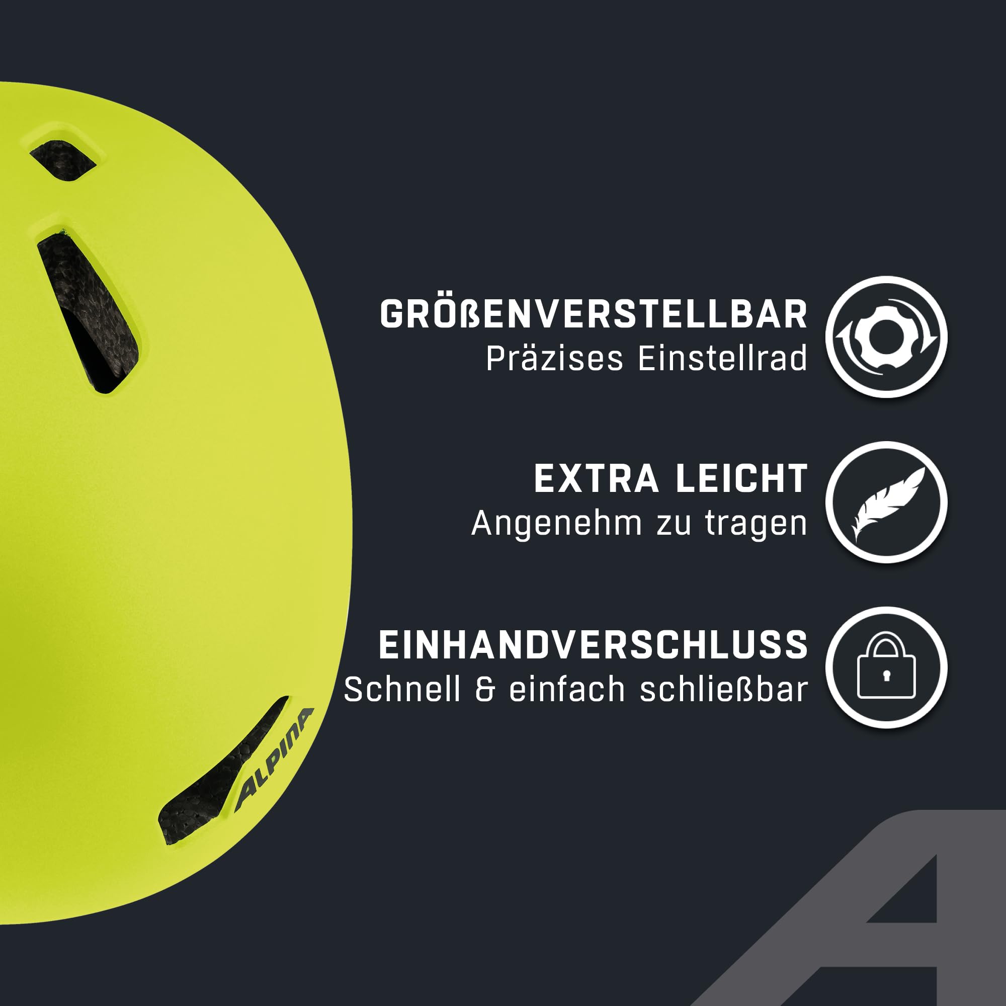 ALPINA Hackney Helm 2024 Black Neon/Yellow Matt