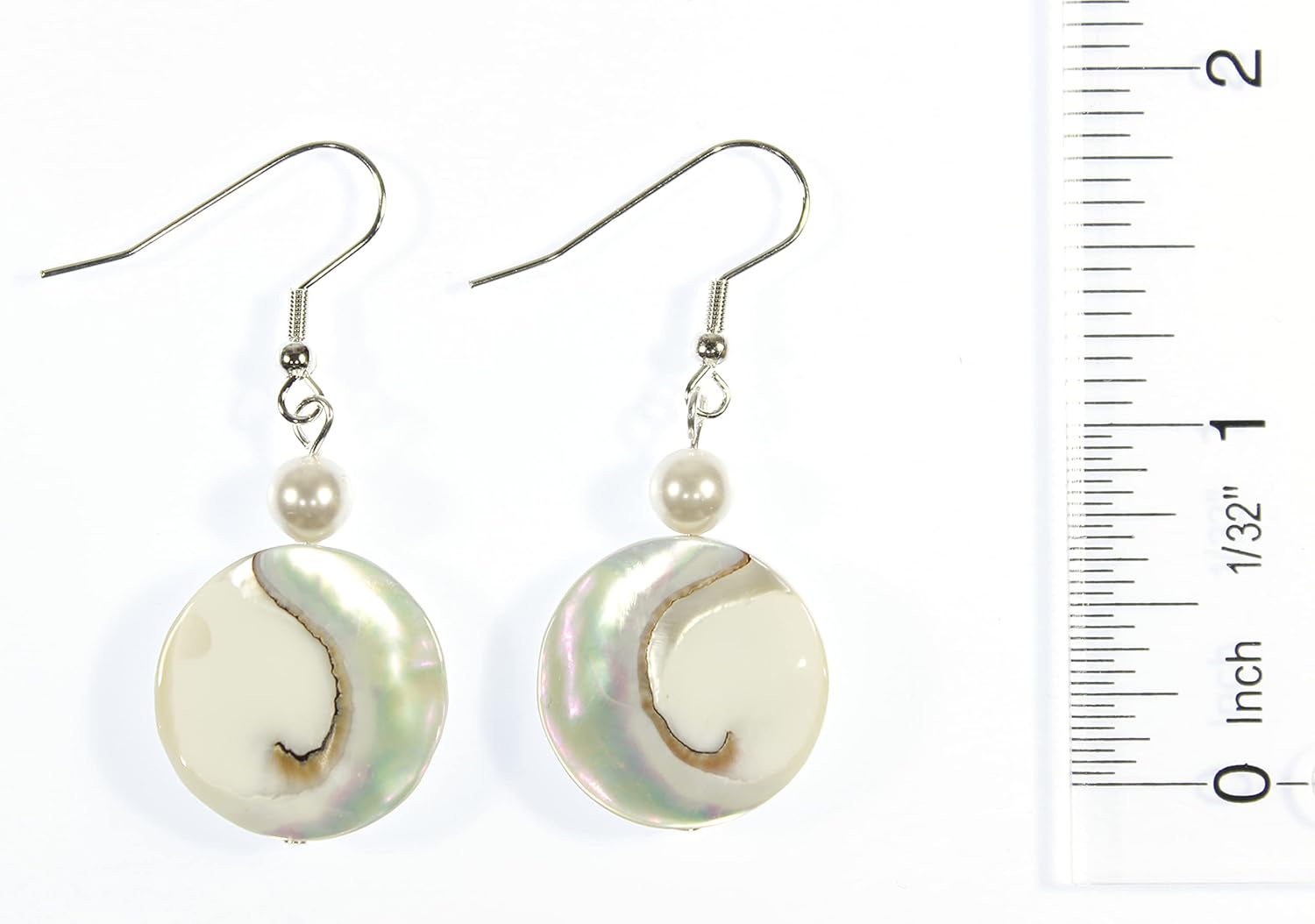 'Core of the Nautilus' Osmena Shell Mother-of-pearl Earrings
