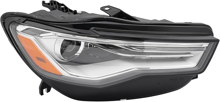 HID Headlight Assembly Left+Right Side for 2016 2017 2018 Audi A6 S6, Driver & Passenger Side Head Lights Direct Replacement Headlamps Assy Set Assembly Right Passenger Side