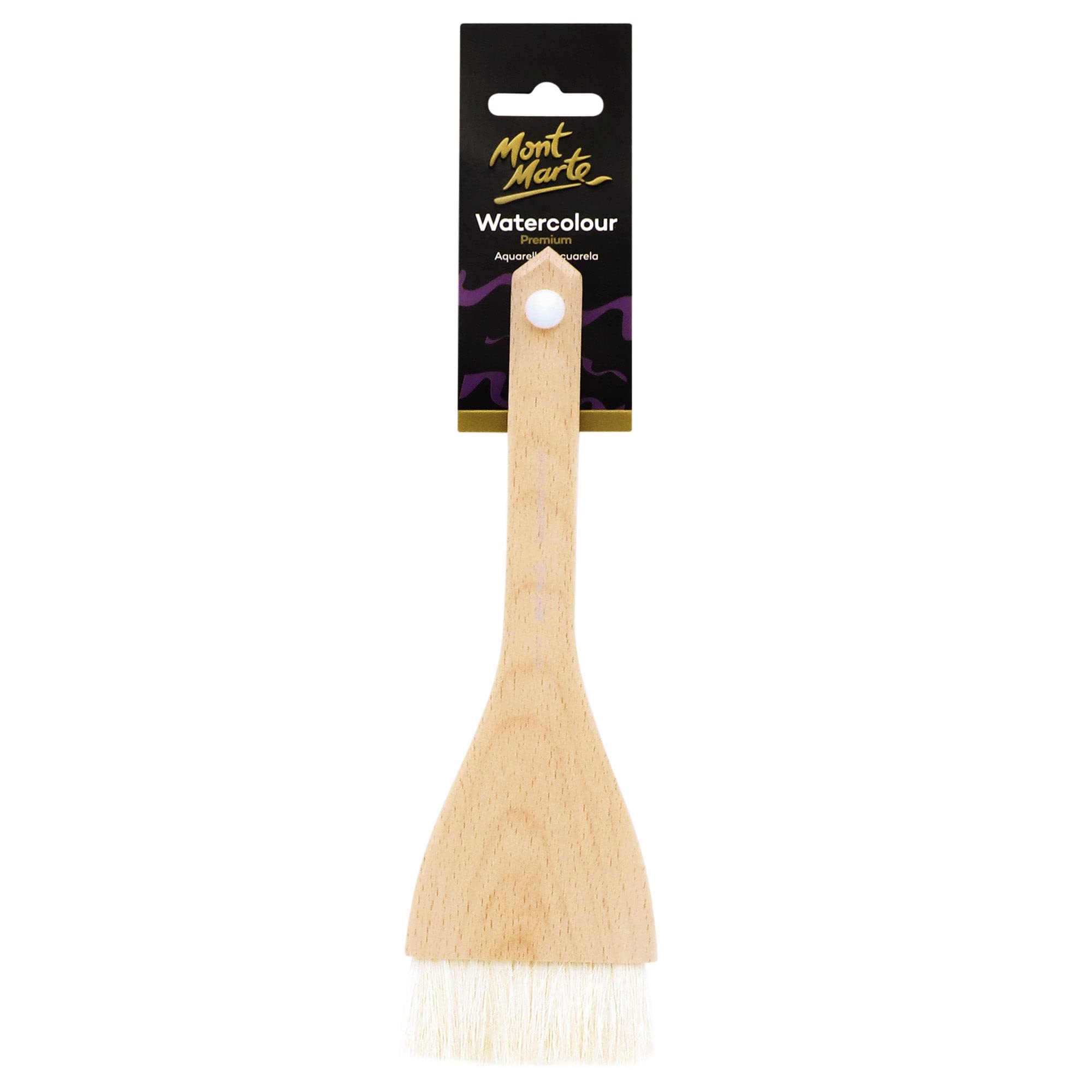 Mont Marte Ziegenhaar-Hechtbürste für Experten, Angler, Fischreisen, 65 mm, Premium-Qualität