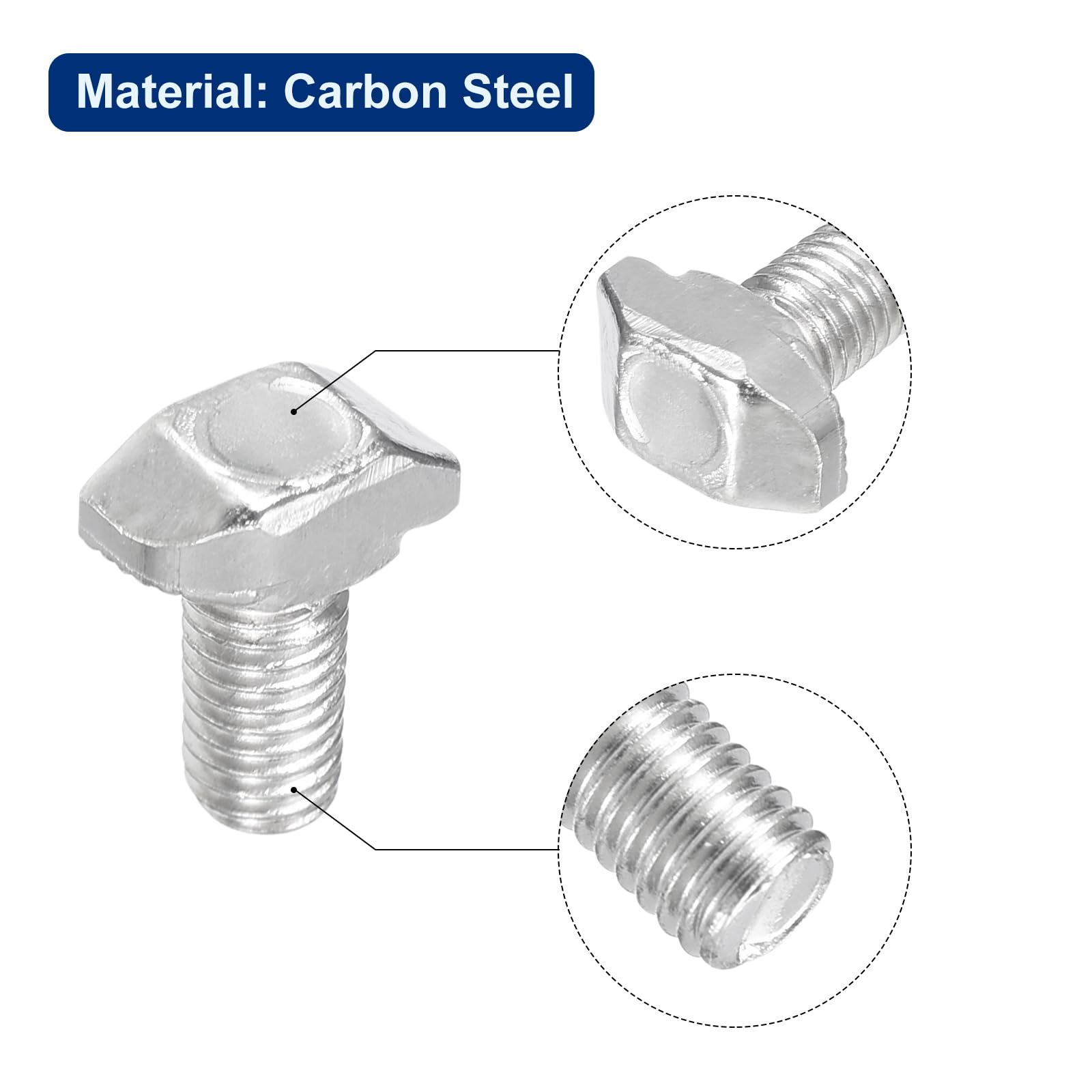 T-Nutenschrauben Set – M5/M6/M8/M10/M12, Edelstah Produktbild-Vorschau 3