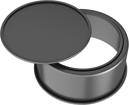 Miniatura 5 de CHEFMADE Bandeja redonda para tartas, 8 pulgadas con parte inferior suelta extraíble, revestimiento de liberación rápida, utensilios de gasa para