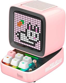 divoom Ditoo Pro Bluetooth Mini-Lautsprecher, Pink