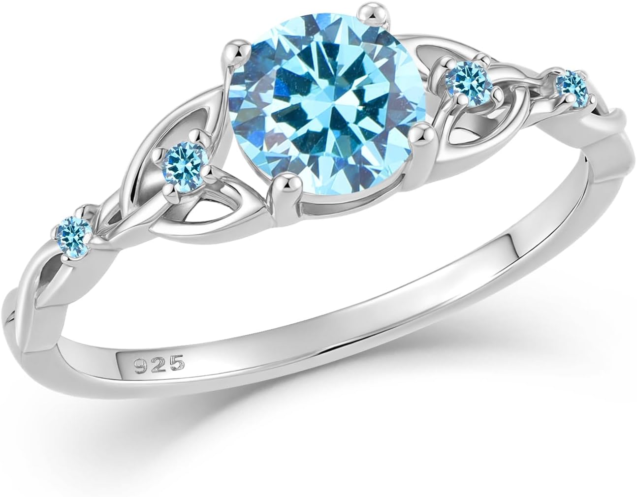 Celtic Knot Ring for Women 925 Sterling Silver Promise Ring for Her