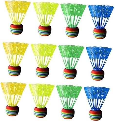 Miniatura 2 de 12 bolas de plástico para niños, volantes deportivos para pájaros, volante de interior, volante colorido, pelota de bádminton, pelota de juguete de