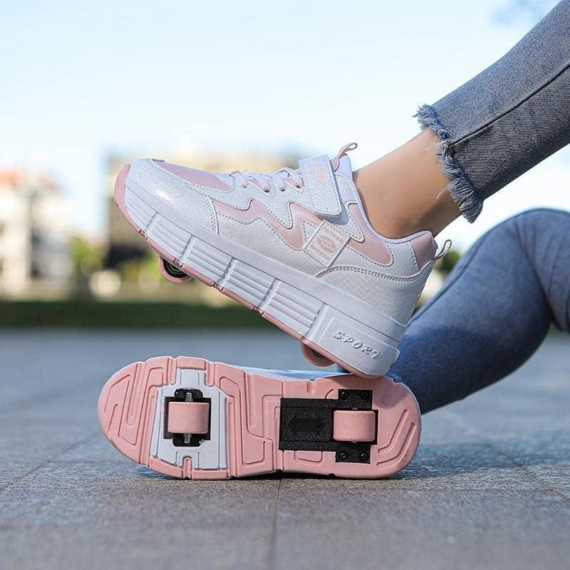 XRDSHY 2-in-1 Schoenen Met Wieltjes Voor Kinderen - Multifunctionele Skate Gymschoenen Jongens & Meisjes