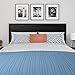 Ameriwood Home Crescent Point Queen Size Headboard, Black Oak
