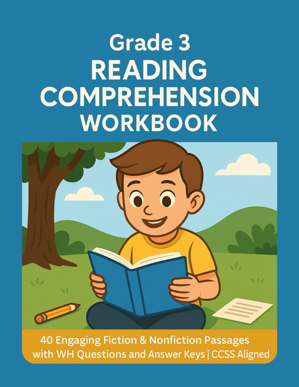 Reading Comprehension Passages – Grade 3: 40 Engaging Fiction & Nonfiction Stories with Comprehension Questions and Answer Keys | CCSS Aligned Reading Practice for 3rd Grade Students