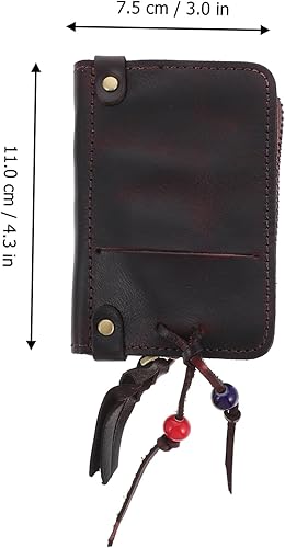 Miniatura 3 de ERINGOGO 2 pcs key case zip wallet wallets for men leather zip lock organizer Zipper Car Key Bag car case key