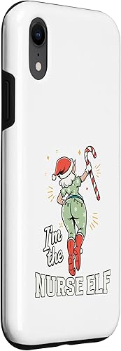 Miniatura 3 de I'm The Nurse Elf Funny Matching Family Christmas Group Case for iPhone XR