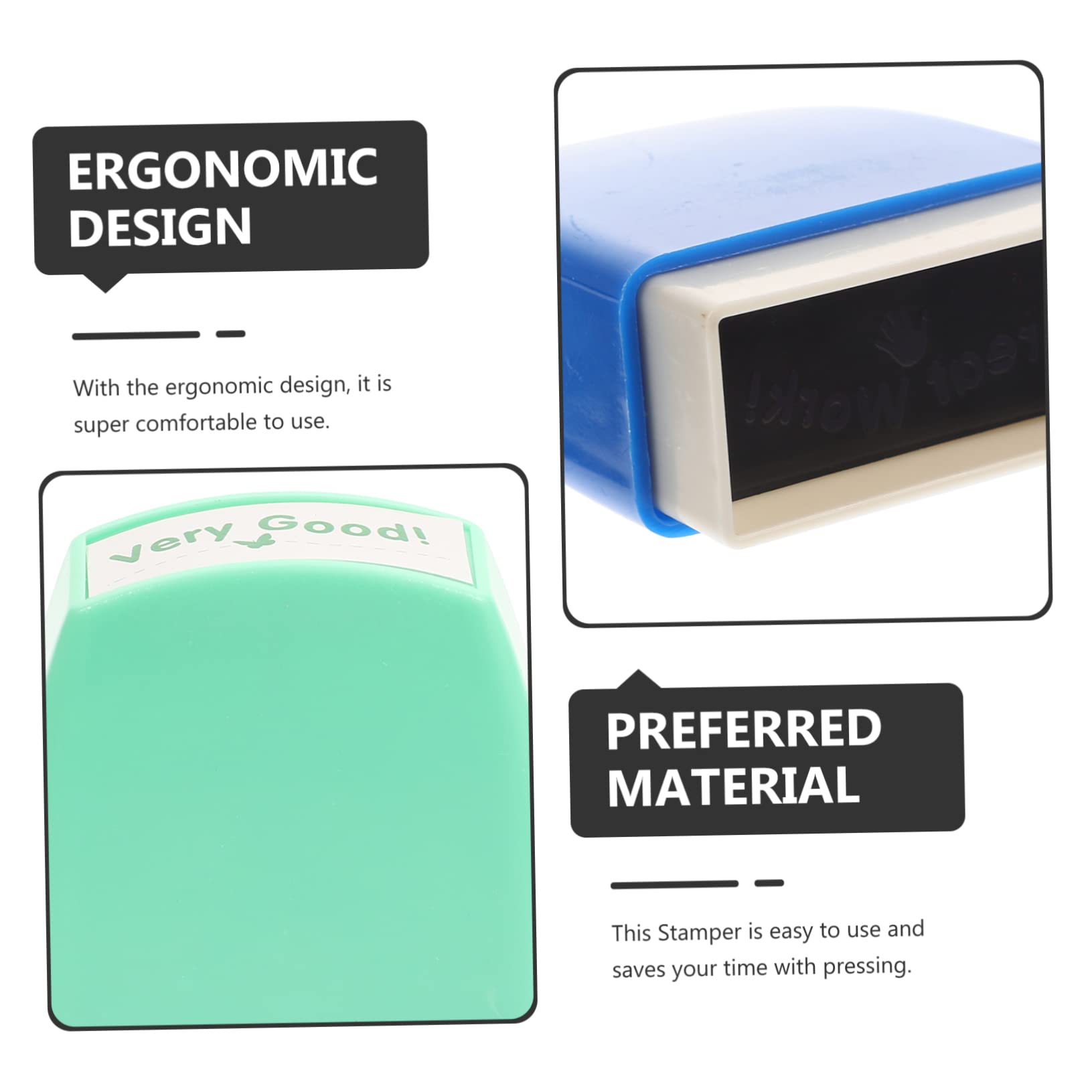 Set 8pezzi di Timbri in Abs per Insegnanti Scuola Primaria Decorazioni Scuola, per Fonti Educative per Decorare Stationery e Creare Biglietti Personalizzati