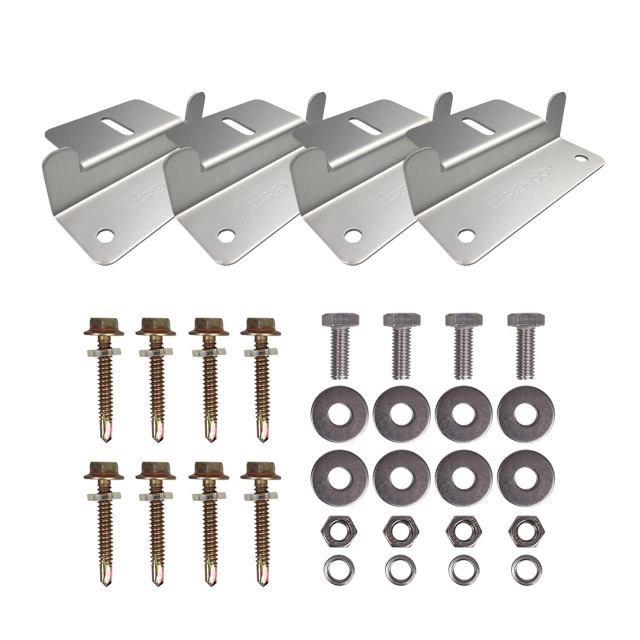 Supports solaires en Z fixation toit camping-car et kit de montage panneau solaire bateau
