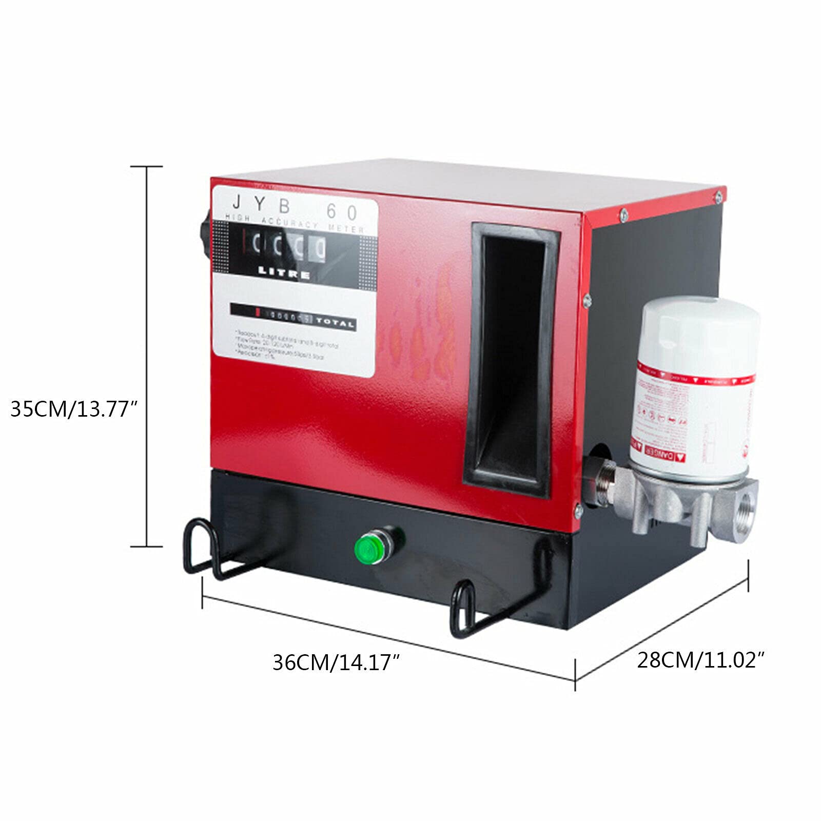 Mauk Pompe diesel auto-amorçante 230 V 550 W Pompe à fioul Pompe de distribution 60 l/min Arrêt automatique Pistolet à fioul