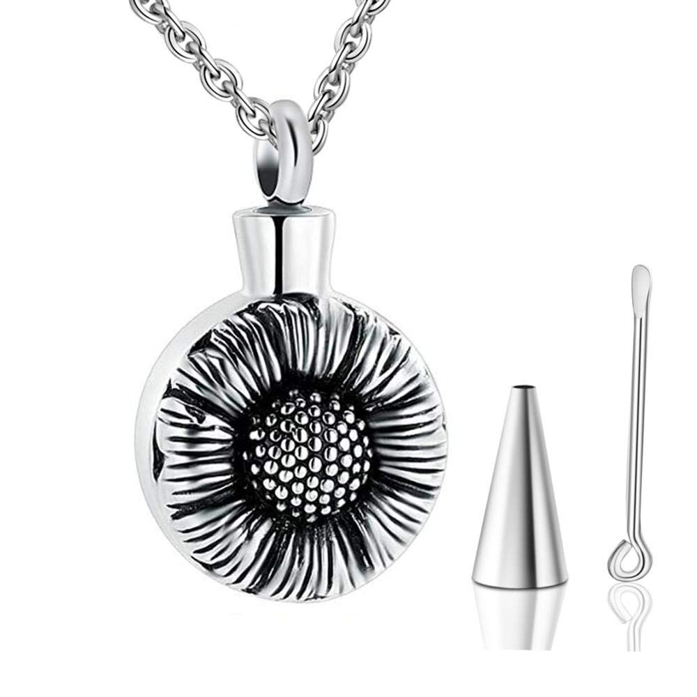 Collier pendentif urne tournesol pour garder un être cher près de soi