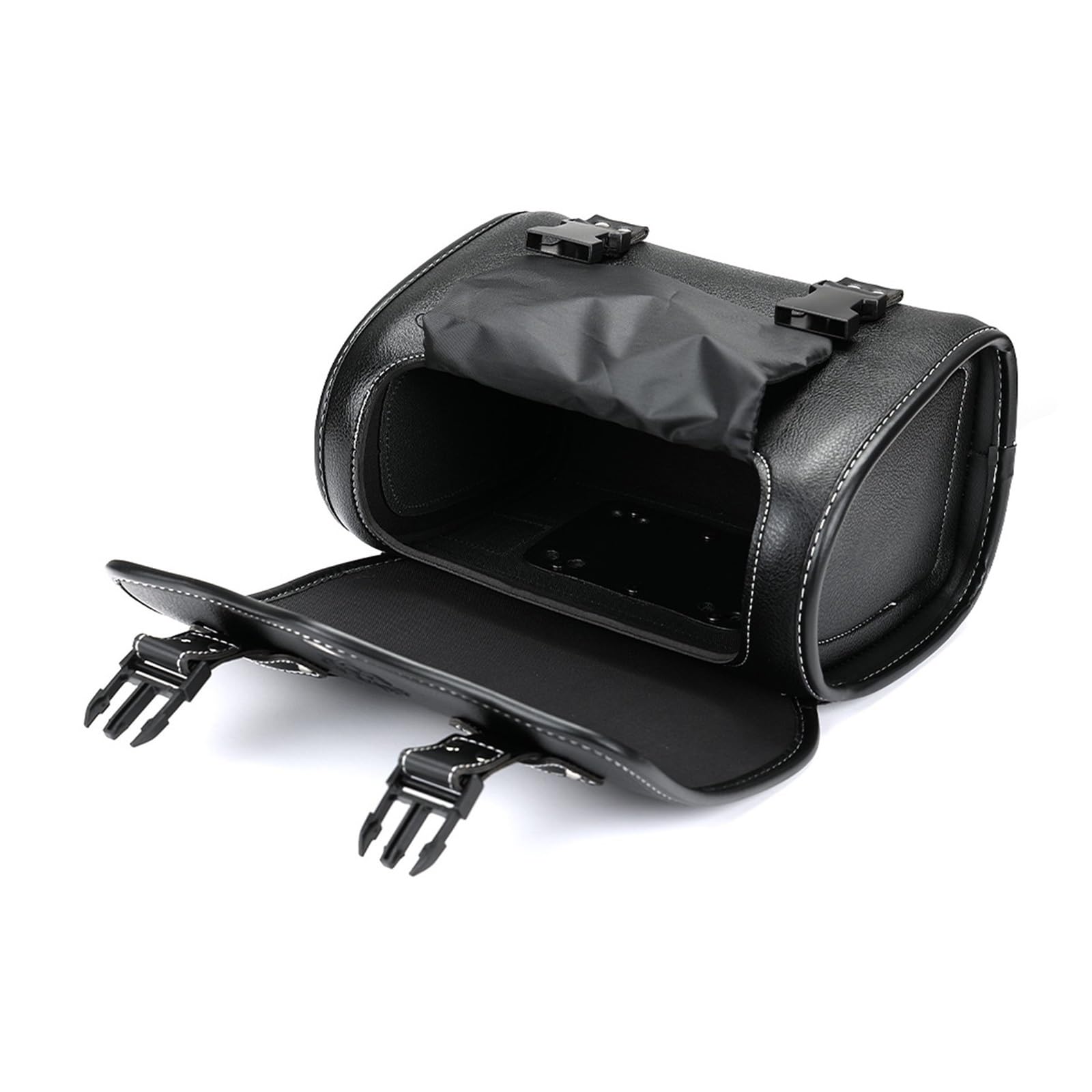 Alforja Motocicleta PU Impermeable Lateral Colgante Equipaje Maletero Bolsas Sillín para Kawasaki para VN250 (Eliminador 250V)(Brown)
