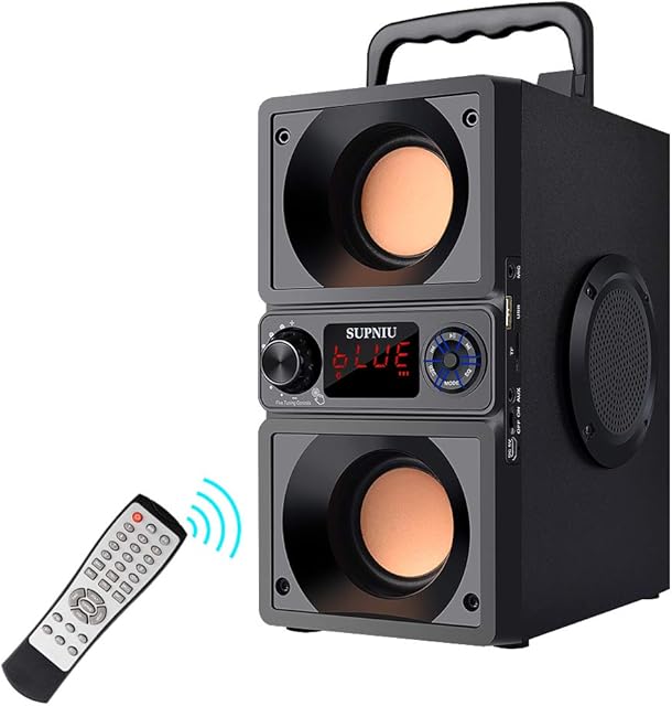40W(60W Peak) Bluetooth Speakers Built-in 8000mAh Battery, Bluetooth 5.0 Wireless 100ft Outdoor Speaker, SUPNIU Wireless Portable Speakers with Powerful Rich Bass Loud Stereo Sound
