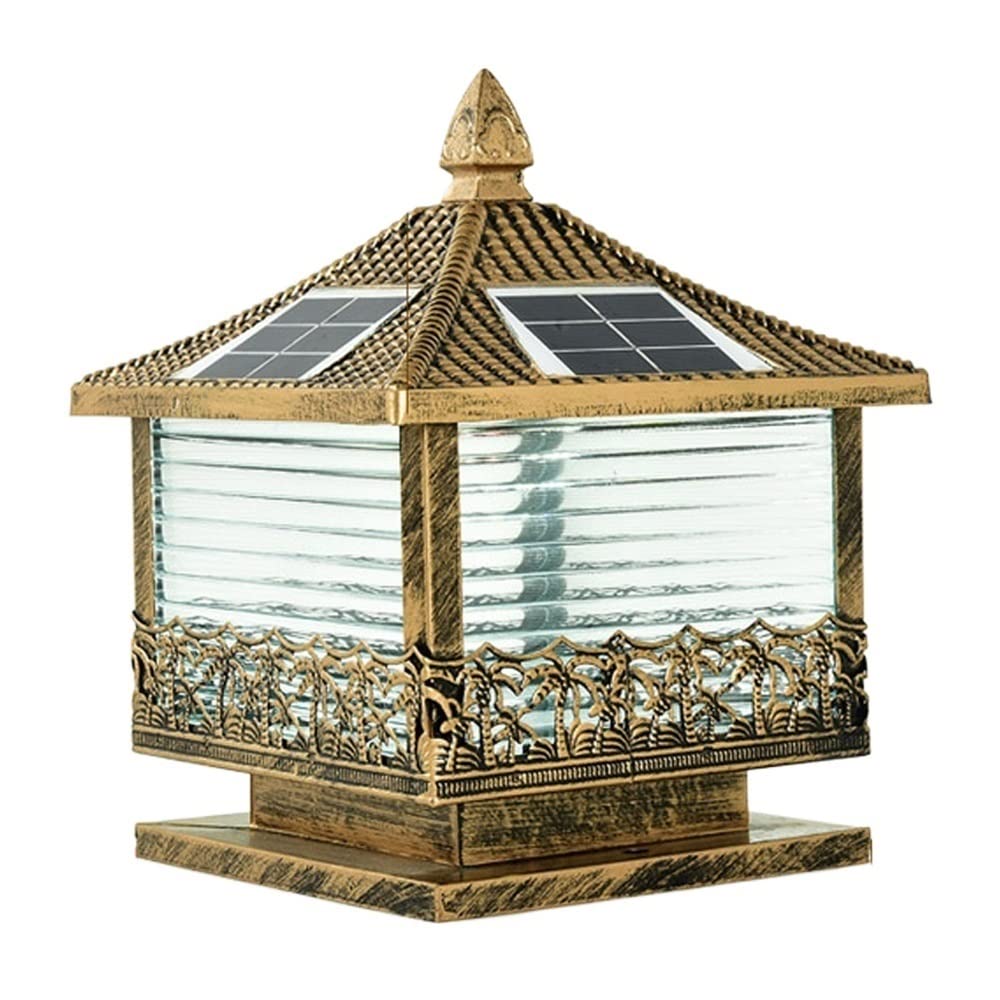 Lampe murale de villa solaire haut de gamme pour piliers et colonnes de prestige