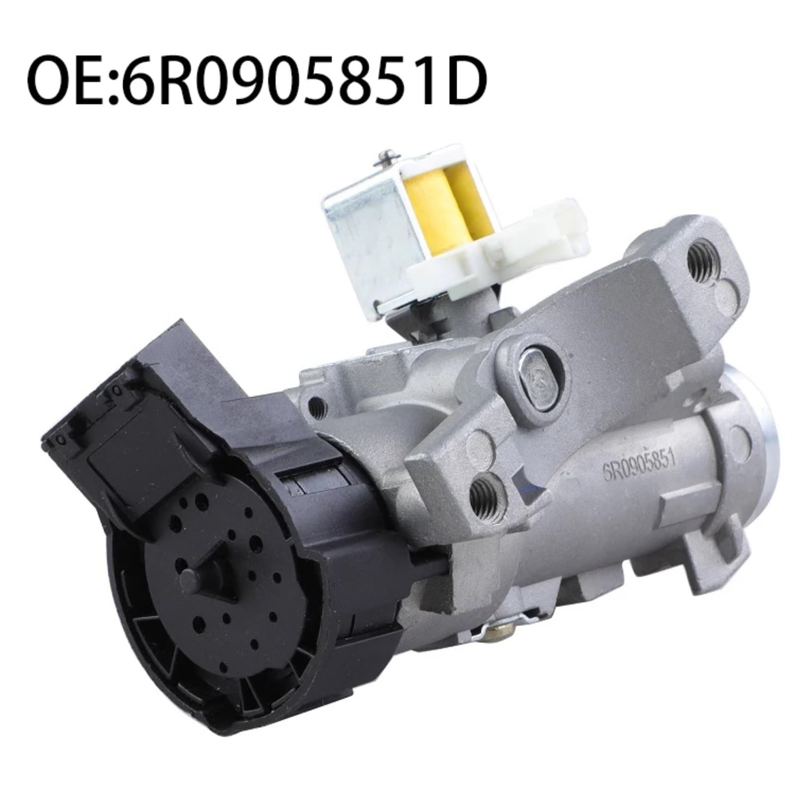 Cilindro de Encendido con Bloqueo de dirección, Interruptor de Arranque Compatible con Seat para Ibiza 2009-2015 6R0905851D 6R0905851C 6R0905851F Cilindro de Bloqueo de Encendido