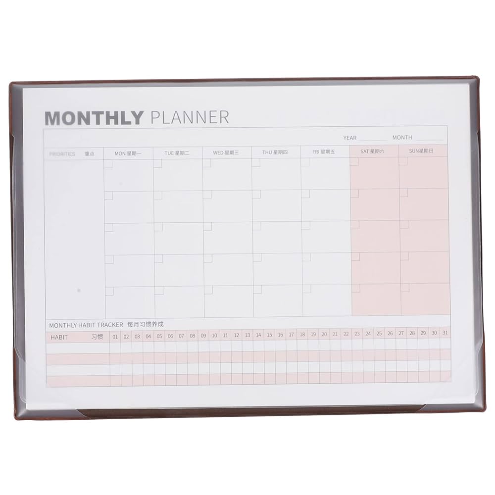 ノート・メモ帳 KRS Amazon | CAXUSD オフィスデスクパッド 空白カレンダーメモ帳