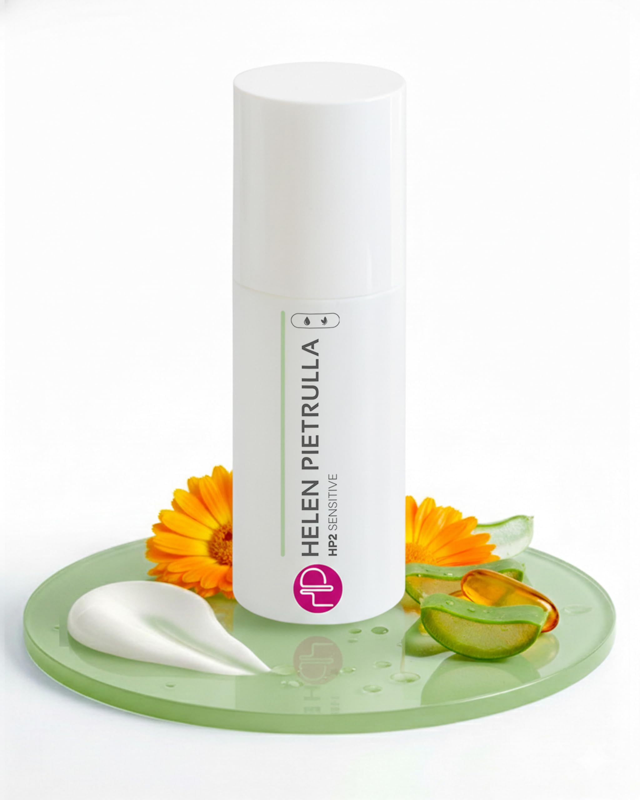 Helen Pietrulla - HP2 Sensitive (100ml) Schützende Tages-/Nachtcreme mit Panthenol, Vitamin E, Calendulaöl, Aloe Vera - Beruhigend, feuchtigkeitsspendend, vitalisierend. Unterstützt Regeneration