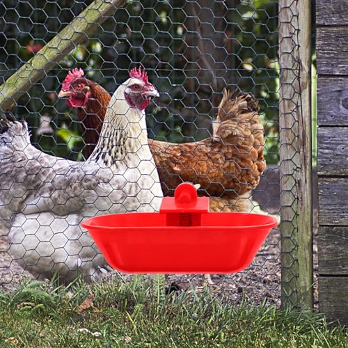5 Pezzi Abbeveratoi Automatici per Pollame Grandi in PP Ciotole Antigoccia per Polli Anatre e Oche Impianto di Abbeveraggio con Tubo Acqua Adatti per Allevamento e Fattoria - immagine 5