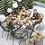YITAHOME 5 Piece Patio Dining Set, Stackable Chairs with Comfortable Cushions, 59" Rectangle Tables with Metal Frame and Faux Wood Tabletop for Patio Balcony Porch Poolside Lawn Garden, Brown & Beige