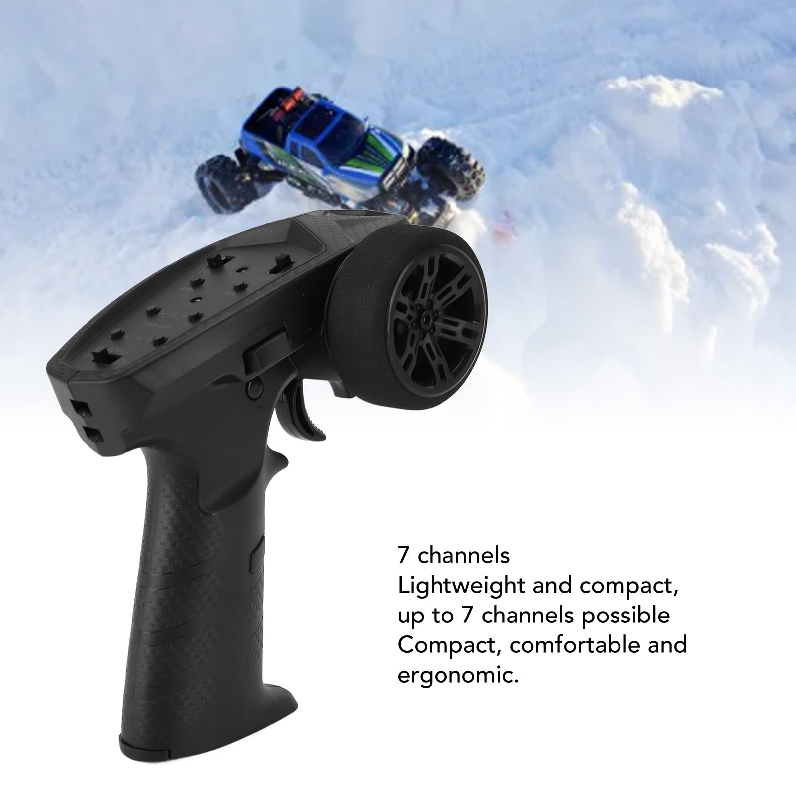 Trasmettitore e Ricevitore RC a 7 Canali, Radiocomando RC a 2 modalità da 2,4 GHz, Trasmettitore RC con Ricevitore per Parti del Modello di Serbatoio per Barche di Veicoli RC
