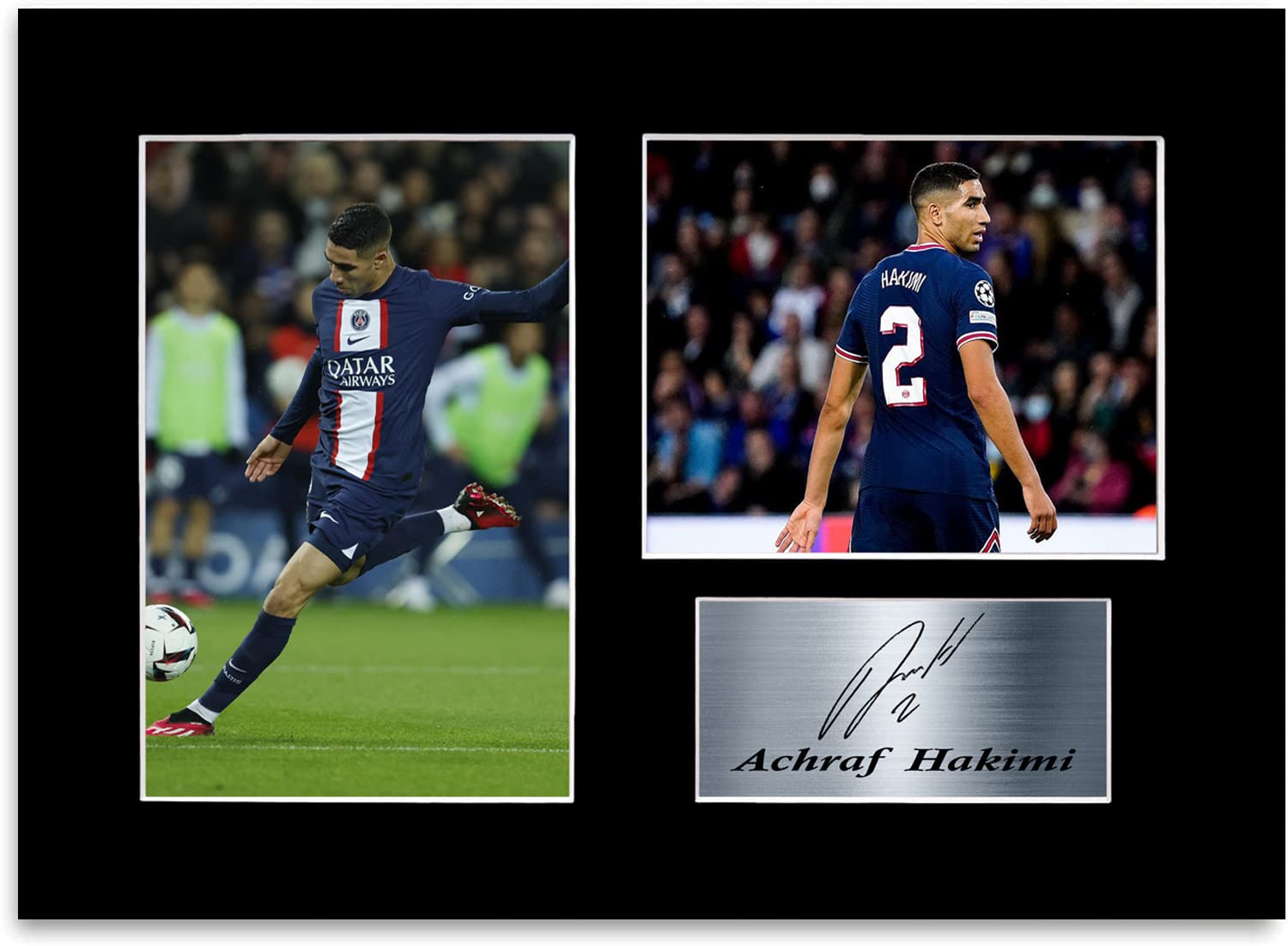 GenericAchraf Hakimi Psg Football Player A4 Printed Signed Autograph Photo Display Mount Gift