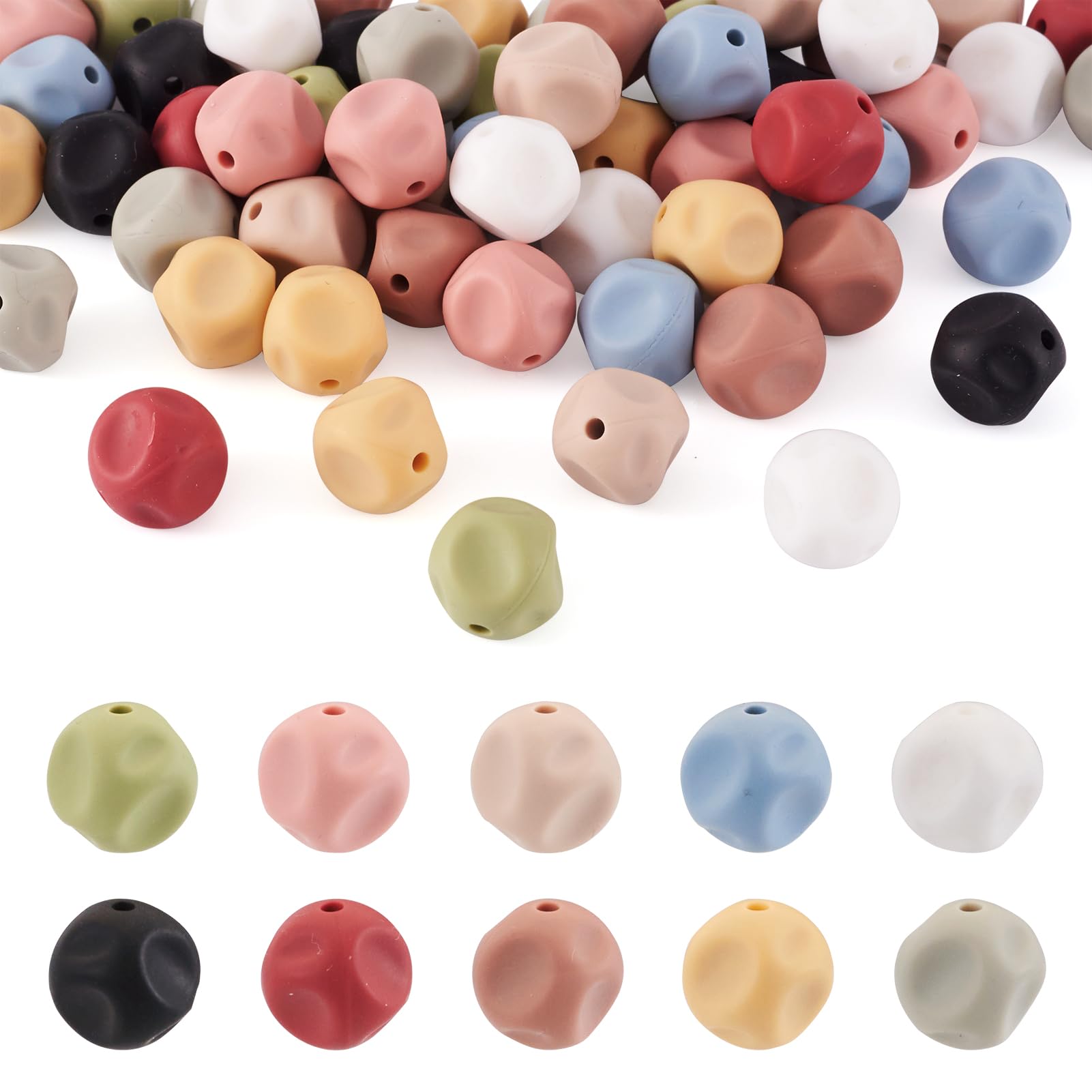 Perles en silicone de 15mm souples pour remplacer les perles dures de vos porte-clés