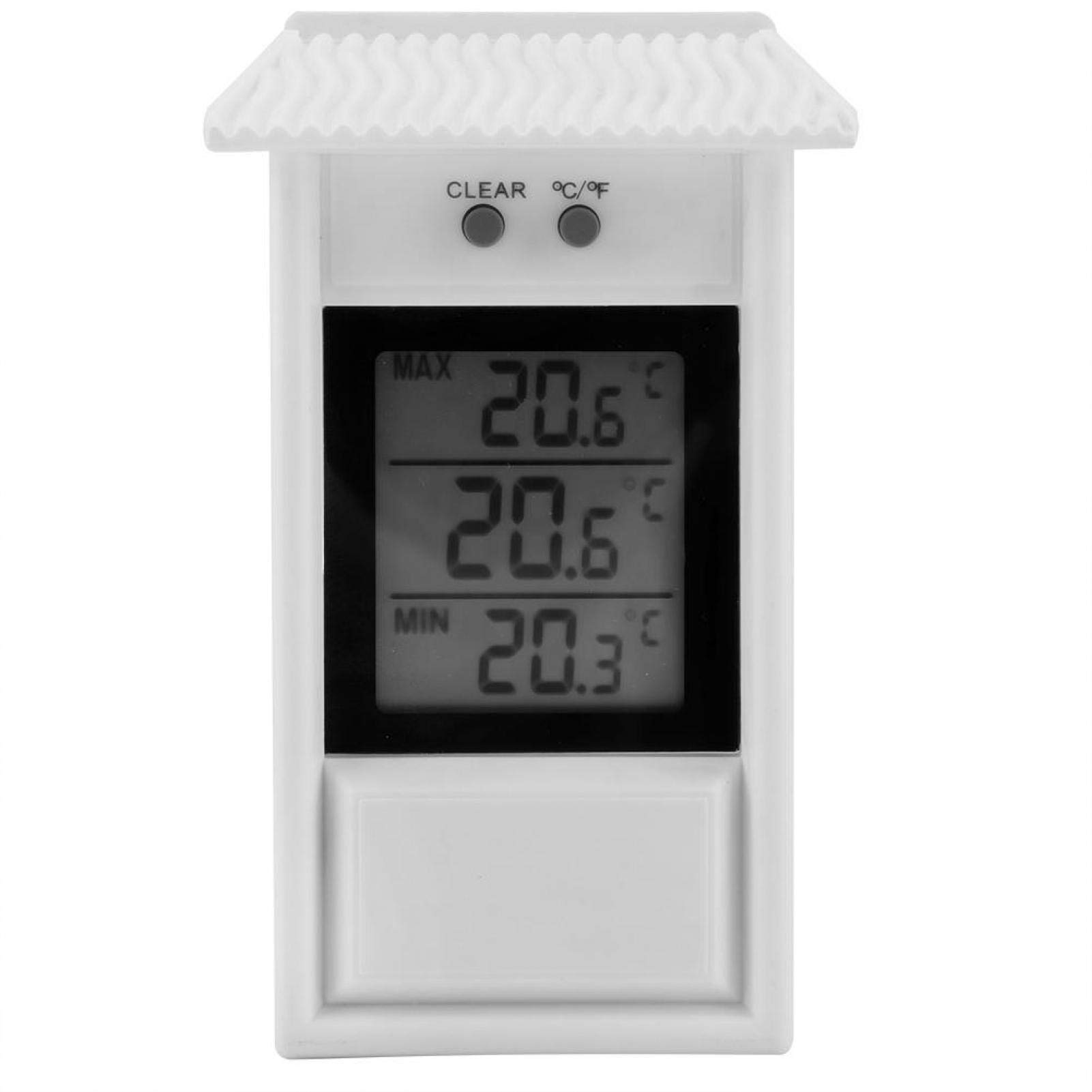 Digital Thermometer ,Digital Hygrometer Indoor Thermometer , Waterproof Tester Temperature Controller,Fast to Switch Degrees Celsius and Fahrenheit, Easy to Use(White)
