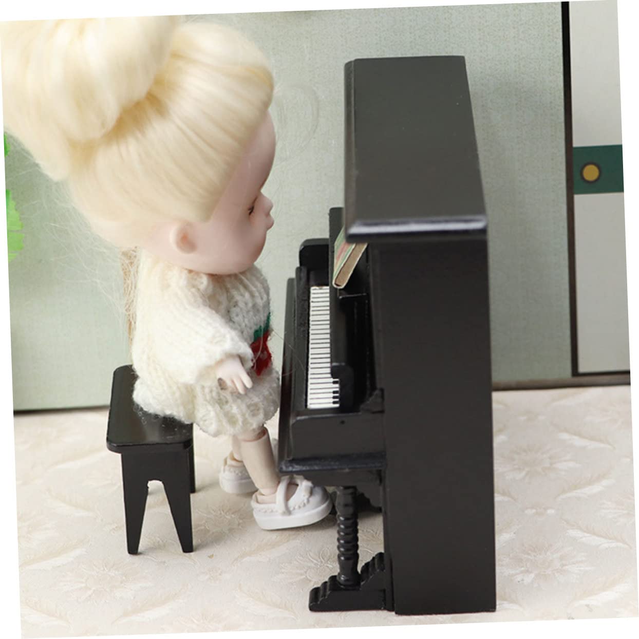 Amazon | 模擬ピアノ アンティークドールピアノ ヴィンテージ