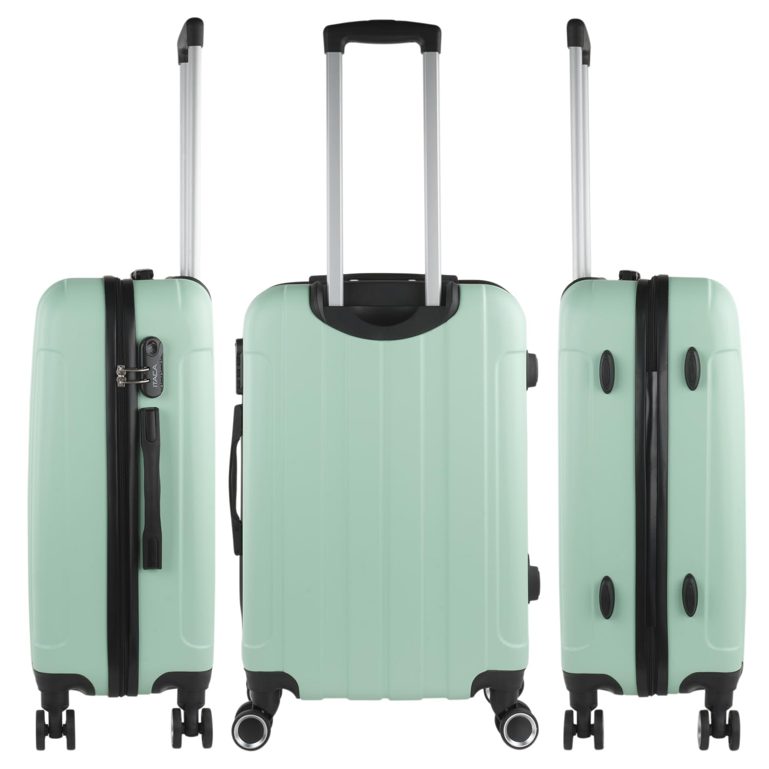 ITACA - Maletas Grandes De Viaje Rígidas Ligeras con 4 Doble Rueda 360° Maleta Grande 23 Kilos Alta Resistencia Maleta XL Duradera, Menta — view 6