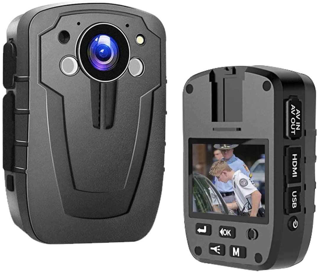 CAMMHD 1296 HD Body Camera,64GB Memory,3000mAH Battery Body Cam for Civilians and Police,Portable Body Camera with Audio and Night Vision,Segment Recording, IP67