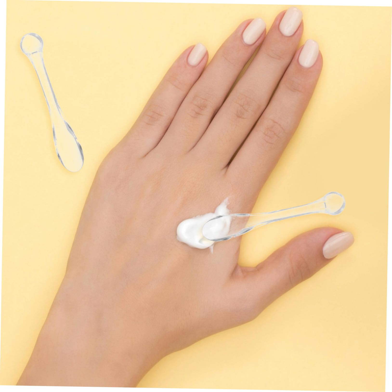 OSOLADY Makeup Spatula Kit 50pcs Face and Eye Cream Spatulas Lotion Applicators for Women Mini Beauty Tools