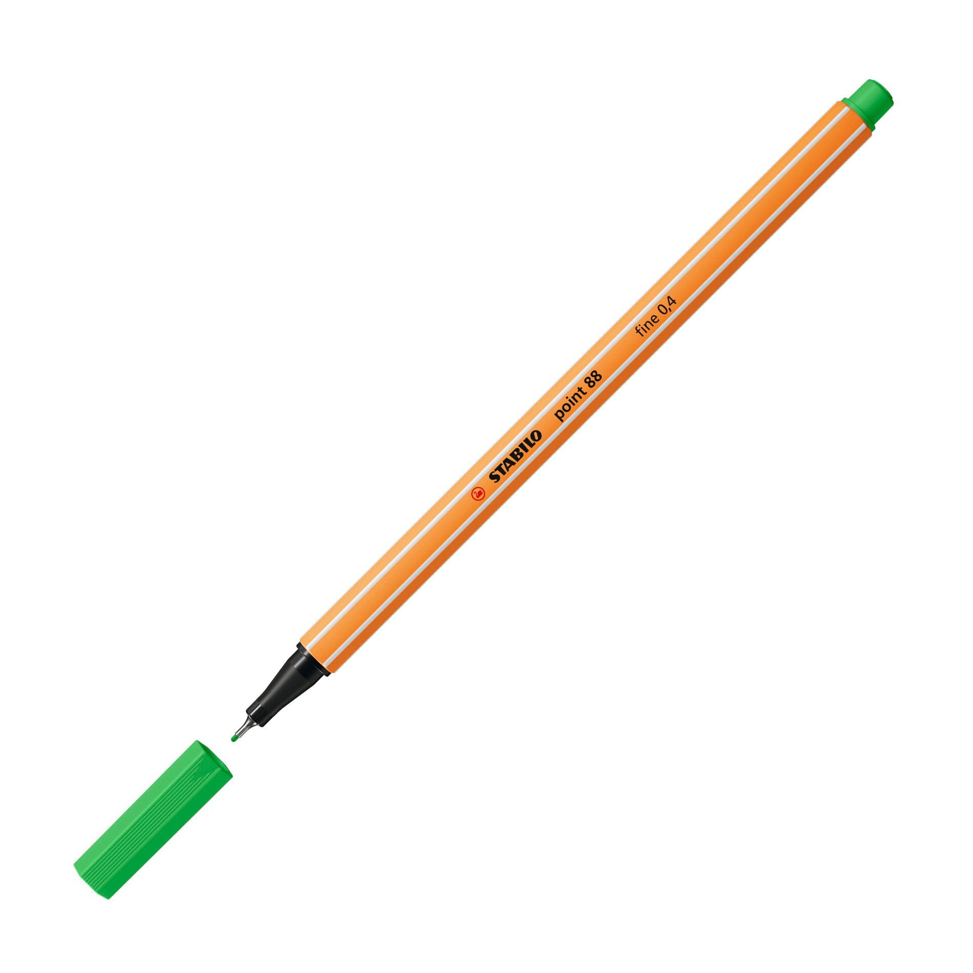 Cienkopis - STABILO point 88 etui 15 kolorów | opakowanie 15, standardowe kolory