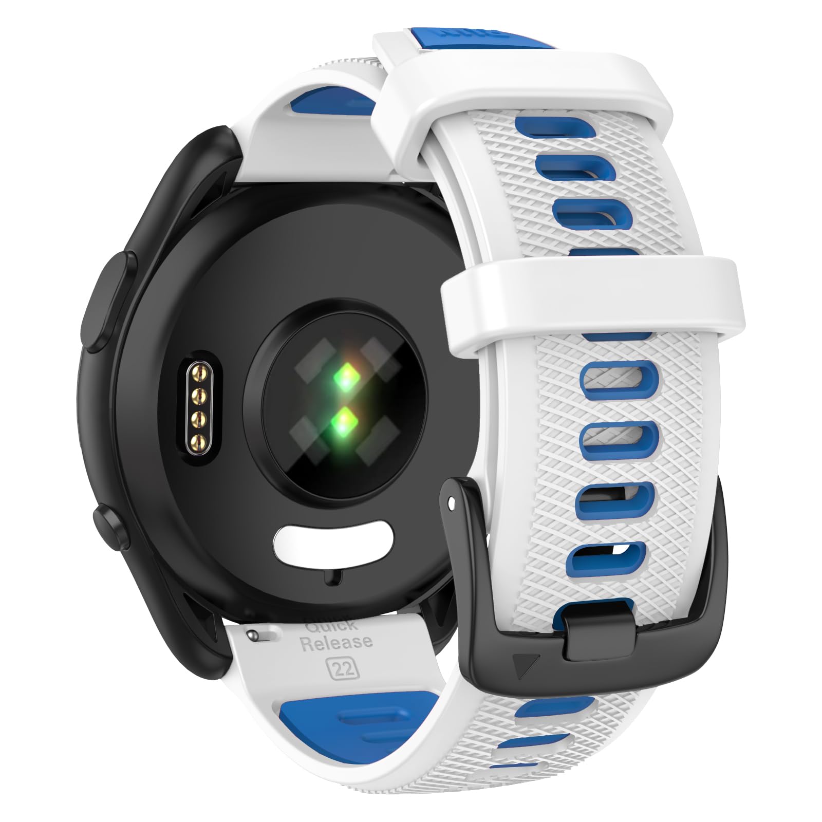 OVERSTEP Compatible with Garmin Forerunner 265 Replacement Band, Quick Release 22mm Watch Bands for Forerunner 255, Vivoactive 4, Venu 2, Venu 3 Smart