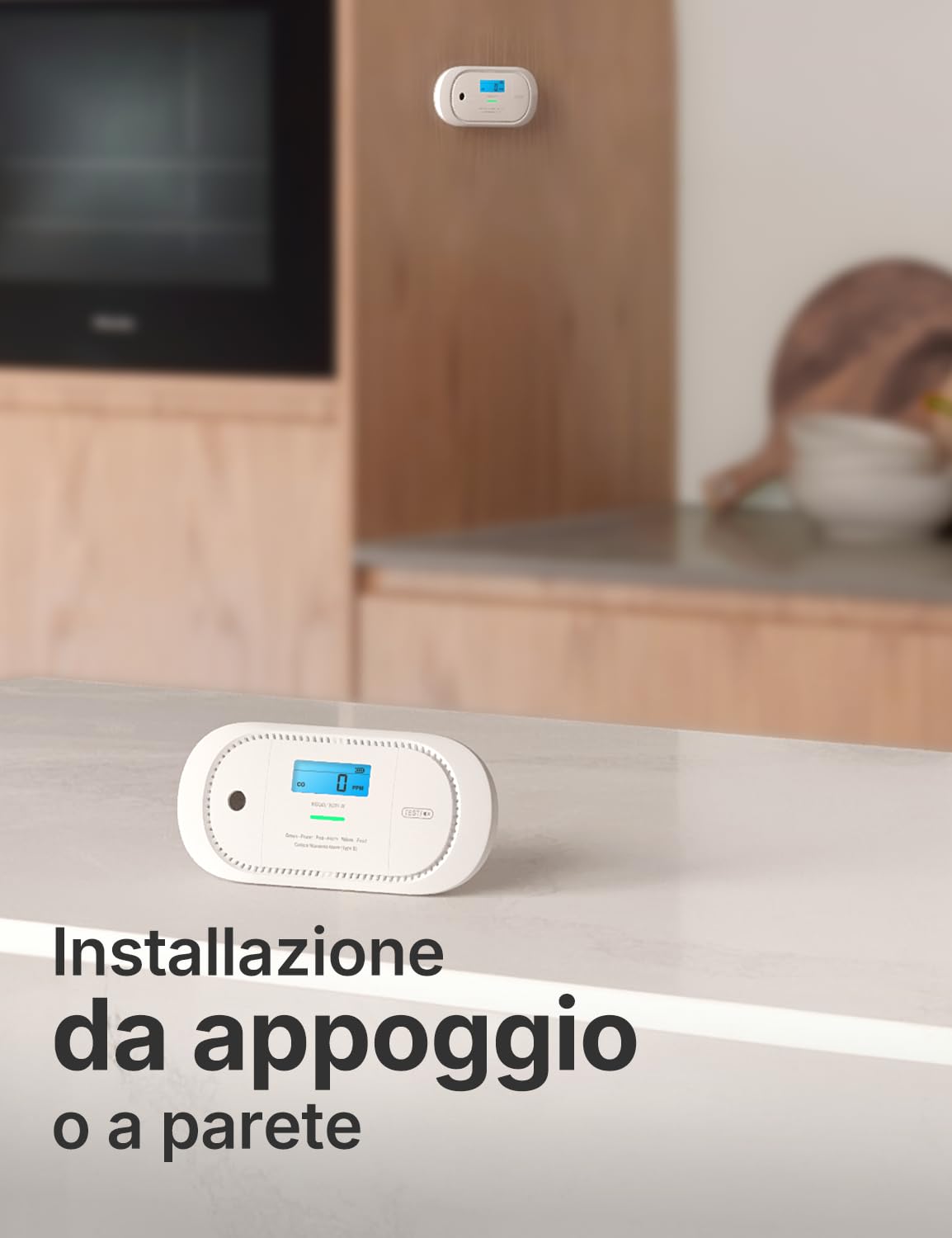 X-Sense Il rilevatore di monossido di carbonio funziona con la stazione base SBS50, dispone di un display digitale LCD, una batteria sostituibile, rilevatore di CO con memoria di picco, confezione da