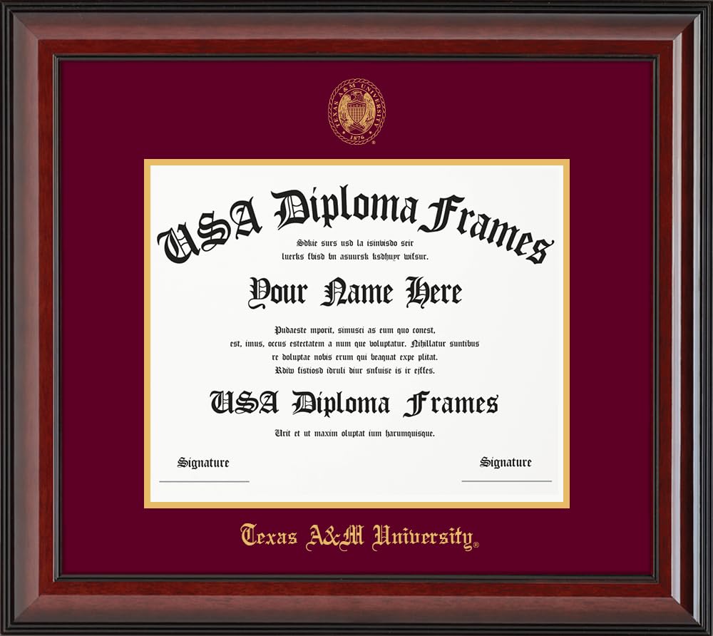 USADiplomaFrames - Texas A&M University 12.5