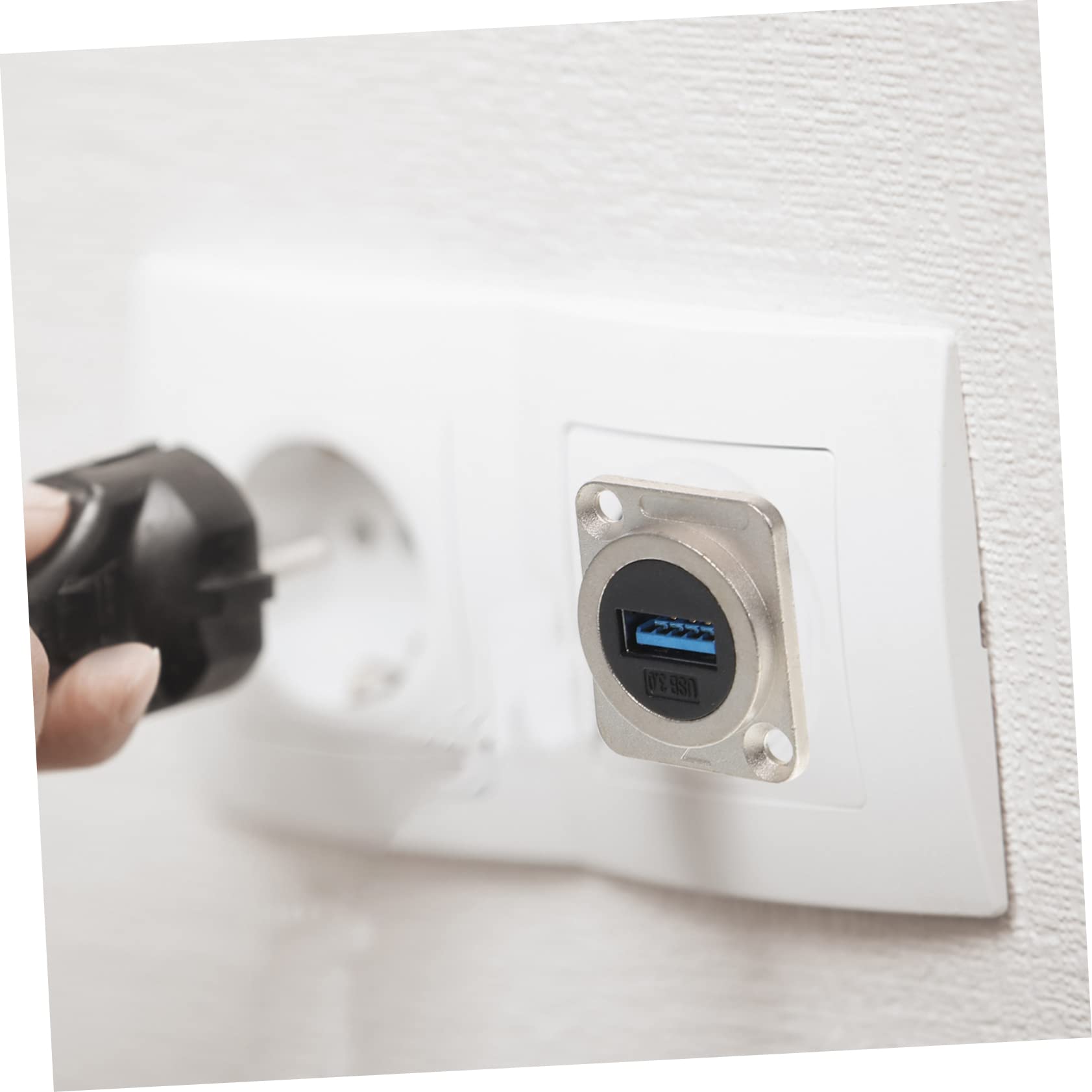 PartyKindom 10stücke USB Panel Mount Coupler Hochgeschwindigkeits-datenübertragung Durchgangsadapter Für Gehäusemontage Mit Schutzdeckel Für Externe USB-anschlüsse
