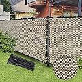 Brown 6FT X 50FT Outdoor Privacy Screen Fence & Mesh Shade Net Cover, Ideal for Garden and Backyard - Enhances Privacy for Fencing & Chain Link, Perfect for Patio Privacy Wall, Slats?Freestanding